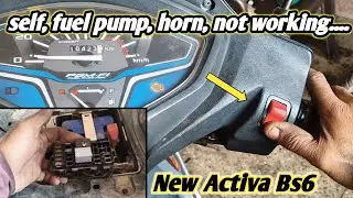होंडा एक्टिवा bs6 वायरिंग प्रॉब्लम / activa bs6 starting problem @karanautowork8822 
