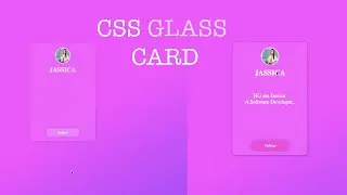 CSS glassmorphism card design - CSS hover || #code2green