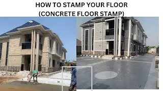 HOW TO STAMP YOUR FLOOR (STAMP CONCRETE) || Stamp floor Installation #stampfloor #exteriordesign