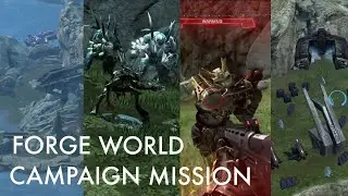 The Battle For Forge World (Custom Game Test) Gameplay / Halo Reach MCC PC Ai Mod Map