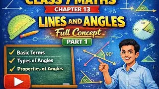 #Lines and Angles | Chapter-13 | Class-7 | By:Dharm Prakash Sir.