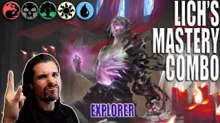 Lich's Mastery Combo ⚫🔵🔴⚪🟢MTG Explorer Mythic Arena BO1
