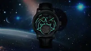 Super HAOFA 3D Galaxy Automatic Double barrel Tourbillon Movement（gift crystal ball ）