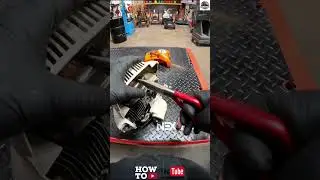 Stihl trimmer clogged Spark Arrestor #stihl