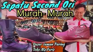 PASAR TAMAN PURING ‼️ SURGANYA SEPATU SECOND ORIGINAL TOKO MS FARIS