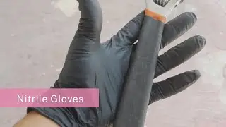 SAS Safety 66518 Raven Powder-Free Disposable Black Nitrile 6 Mil Gloves