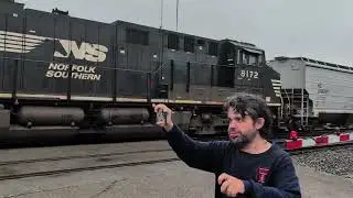 A Norfolk Southern grain train.
