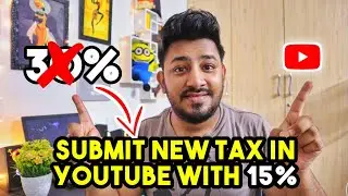 Fill Youtube Tax in Adsense for 15% [Step by Step] in Tamil 😍