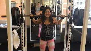 Woman Beast - 405lb Squats! Fun Silly Video (EAT Not Diet - Mimi Bonny)