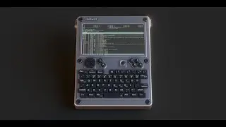 Cyberdeck uConsole - 3d model. Non-Destructive Modeling.