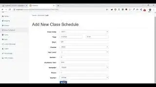 simple class routine system in php