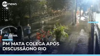 Policial &eacute; morto por colega de farda ap&oacute;s discuss&atilde;o no Rio de Janeiro | #SBTBrasil