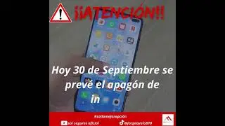 30 de Septiembre el apag&oacute;n del internet