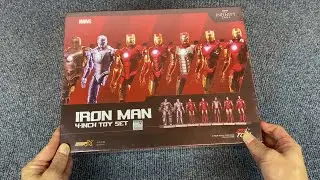 Marvel Iron Man Toy Set ASMR Review: 4-Inch Action Figures Unboxed
