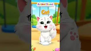 Animal Sound 🐱  Cat Says Meow  Learn Animal Sounds for Kids