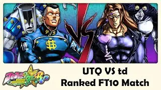 UTQ (Okuyasu) VS td (Vanilla Ice) - JoJo's ASBR Ranked FT10 Match #2