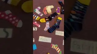 Match the socks game mathematic sorting and matching by pattern and colour and shapes game