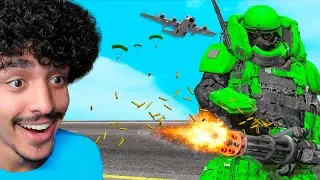 FRANKLIN VIROU UM SOLDADO DE ARMADURA NO GTA 5!!!