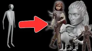 3 Years of Learning Blender 3D! 🖥️ Modelling & Sculpting Process!