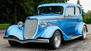 1933 Ford Model 40 Tudor Sedan 350ci V8 Walk-around Video