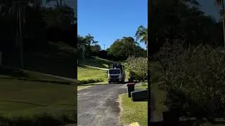 Loud thud in the garbage truck  #garbagetruck #garbagebin #loud #byronbay ￼