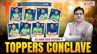 JEE Main 2026 Toppers Talk with BM Sir | Know the Success Journey of #JEEMain #Toppers | #jeemains