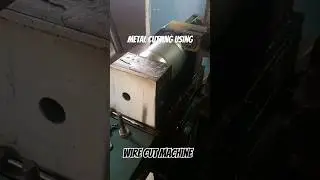 Cutting of metal using wire on wire cut EDM #engineersahab