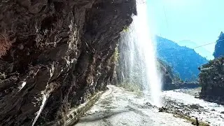 Scenic Hill Road Journey | Calm Bike Ride Through Mountain Roads