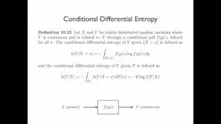 Chapter 10 Differential Entropy - Section 10.3 A Joint Differential Entropy, ...