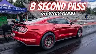 Trax Brax Twin Turbo Mustang Goes 8.90's on 12psi