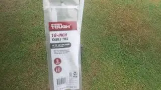 Wal-Mart hyper tough 18 inch cable ties strength test review