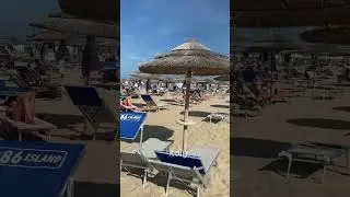 Italian beaches 🏖️ #rimini #italy #italiansummer #summervibes