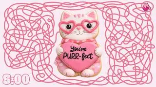 💖🐱 5 Minute Timer Bomb &ndash; Valentine&rsquo;s Cat Cookie ⏳✨