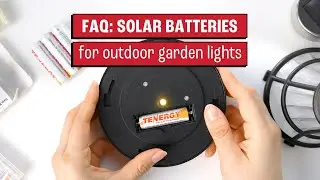 Commonly asked questions about Tenergy's Solar batteries for outdoor garden lights