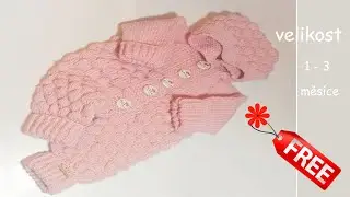 Pletený dětský overal. Knitting Baby Overalls Free Pattern