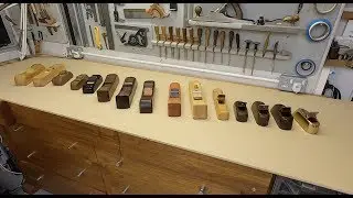 My Wooden Plane Collection ( Built up over 16 years ) By Master craftsman Theo Cook