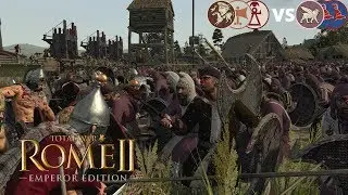 HUGE HILLMEN SPAM!! - Total War Rome 2 Multiplayer Siege Battle