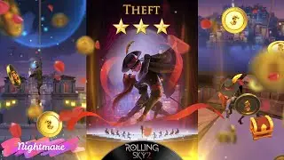 《 Rolling Sky 2 》- Theft - The most difficult Nightmare Mode ⭐⭐⭐ - Guide (PC Steam Version)