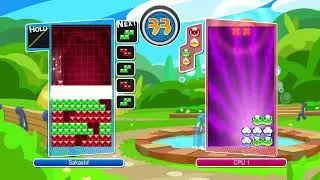 [Puyo Puyo Tetris] Ringo Andou (Tetris) vs. Rulue (Puyo) (Big Bang) (with English Voices)