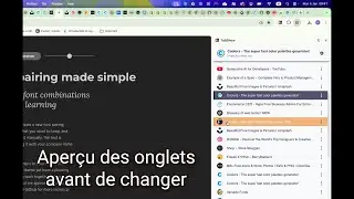 TabShow: Pr&eacute;visualiser les onglets avant de changer | Extension Chrome