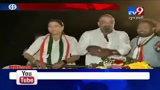 Mumbai: Brother Sanjay Dutt joins Congress candidate Priya Dutt's road show ahead of LS polls 2019