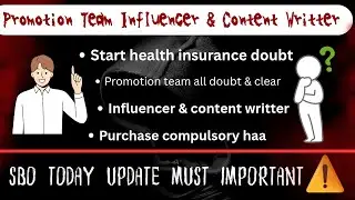 SBO UPDATE STAR HEALTH INSURANCE, PROMOTION TEAM INFLUENCER & CONTENT WRITTER FULL DETAILS IN TAMIL