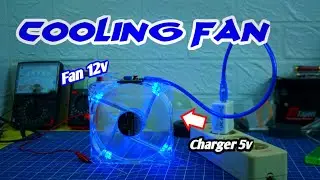 Cara Menghidupkan Fan Kipas 12v Menggunakan Charger HP - Cooling Fan