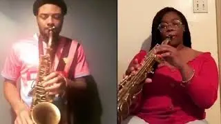 Lucky Daye X Roll Some Mo 🍀🎷💨 (Alto and Soprano Sax cover) with @Cstaggz05