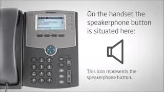 Cisco IP Phone SPA504G - Using the Speakerphone - Video Training