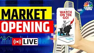 Market Opening LIVE | Watch On The Go |  Sensex Down 170 Points, Nifty At 22,350 | N18L | CNBC TV18