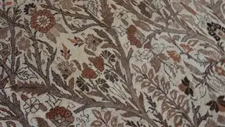 19th Century Persian Tabriz Beige and Brown Handwoven Wool Rug BB4818