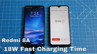 Redmi 8A Charging Time Test with 18W Fast Charger