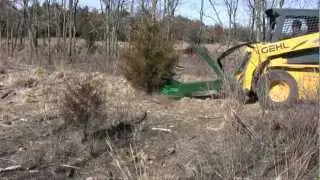 Turbo Saw Clearing Land by Removing Trees & Brush