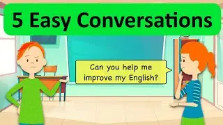 5 Easy English Conversations 🗣 | Learn with Examples